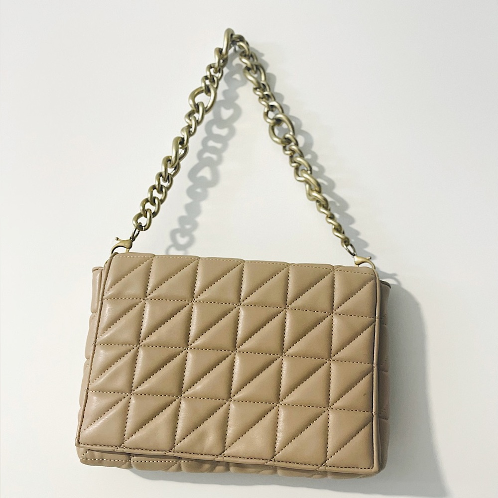 ZARA CHAIN QUILTED PURSE